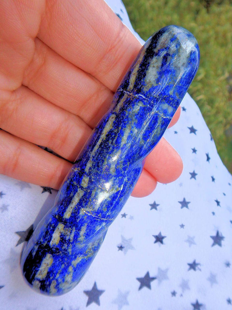 Cobalt Blue Lapis Lazuli Twist Wand - Earth Family Crystals