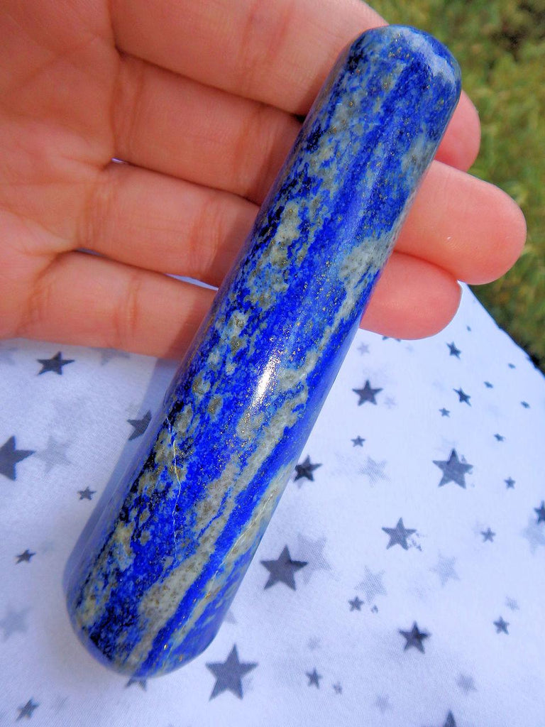 Lush Cobalt Blue Lapis Lazuli Wand 2 - Earth Family Crystals