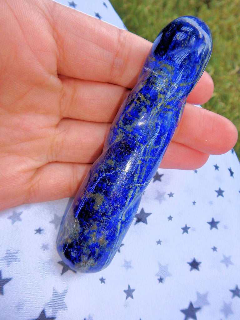 Cobalt Blue Lapis Lazuli Twist Wand - Earth Family Crystals