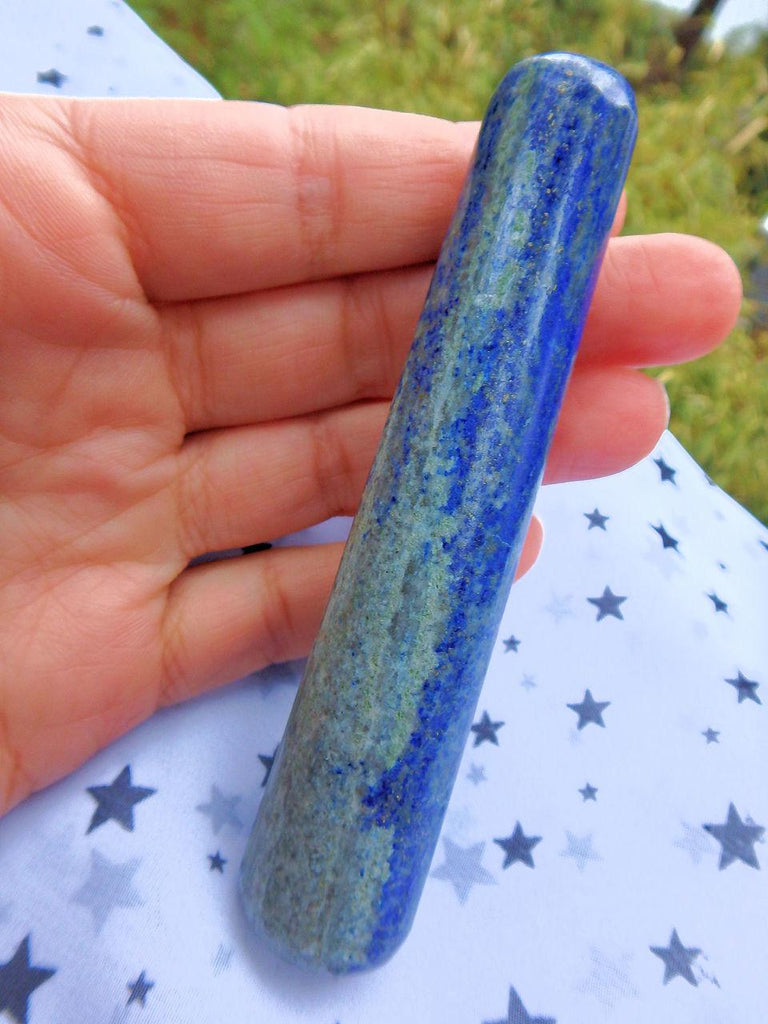 Lush Cobalt Blue Lapis Lazuli Wand 1 - Earth Family Crystals