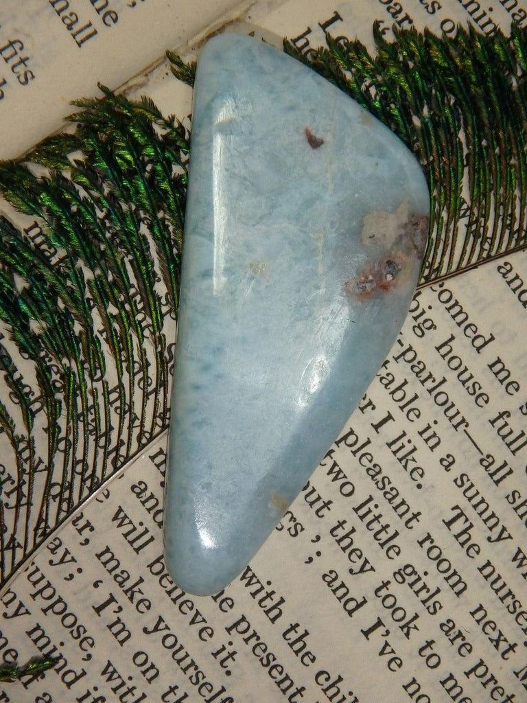 Smooth & Soothing Caribbean Blue Larimar Hand Held Specimen - Earth Family Crystals