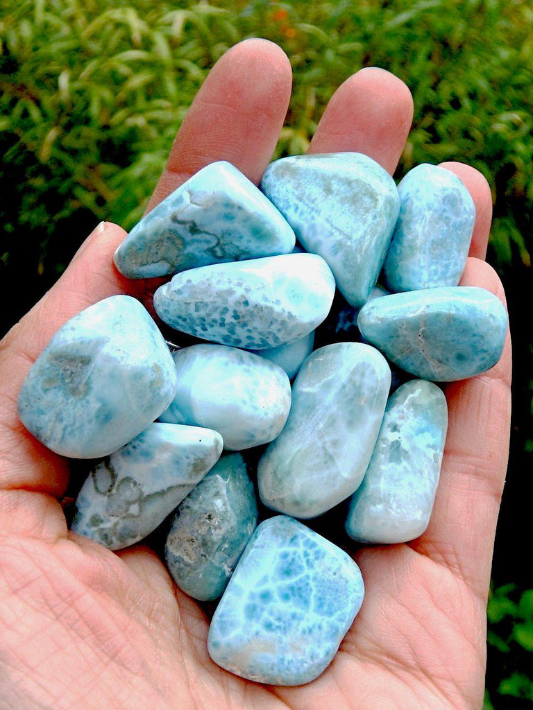 Reserved for Kimberley Larimar Blue Serenity Tumbled Stone (1) - Earth Family Crystals