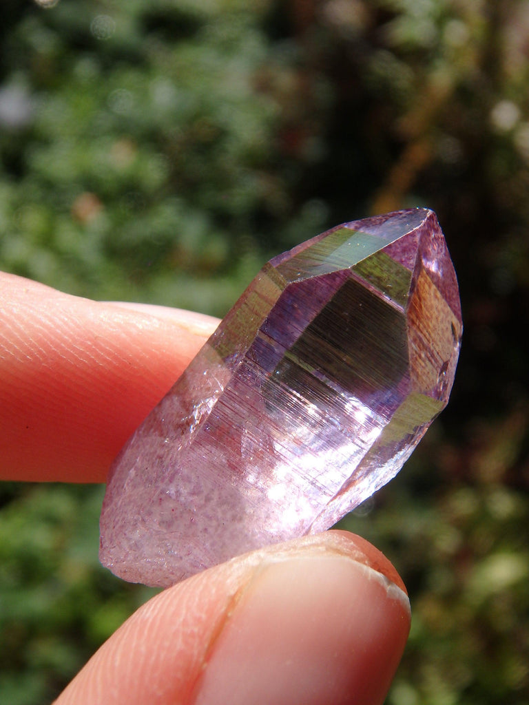 Adorable Dainty Rose Aura Colombian Lemurian Quartz Point 4 - Earth Family Crystals