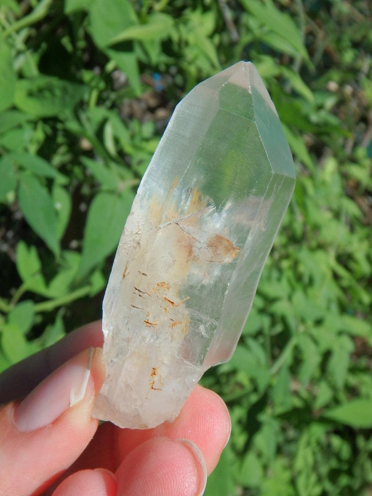 Hand Held Lemurian Seed Quartz Point 1 - Earth Family Crystals