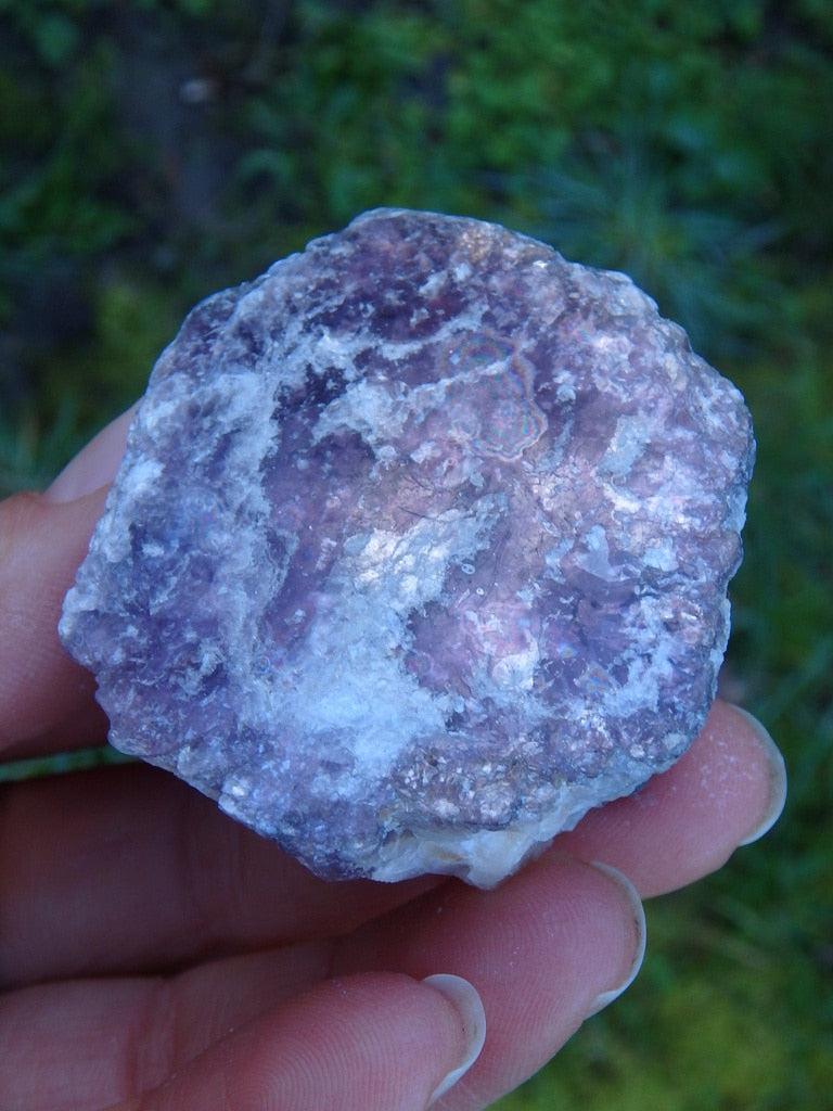 Lilac Lepidolite Hand held Specimen 2 - Earth Family Crystals