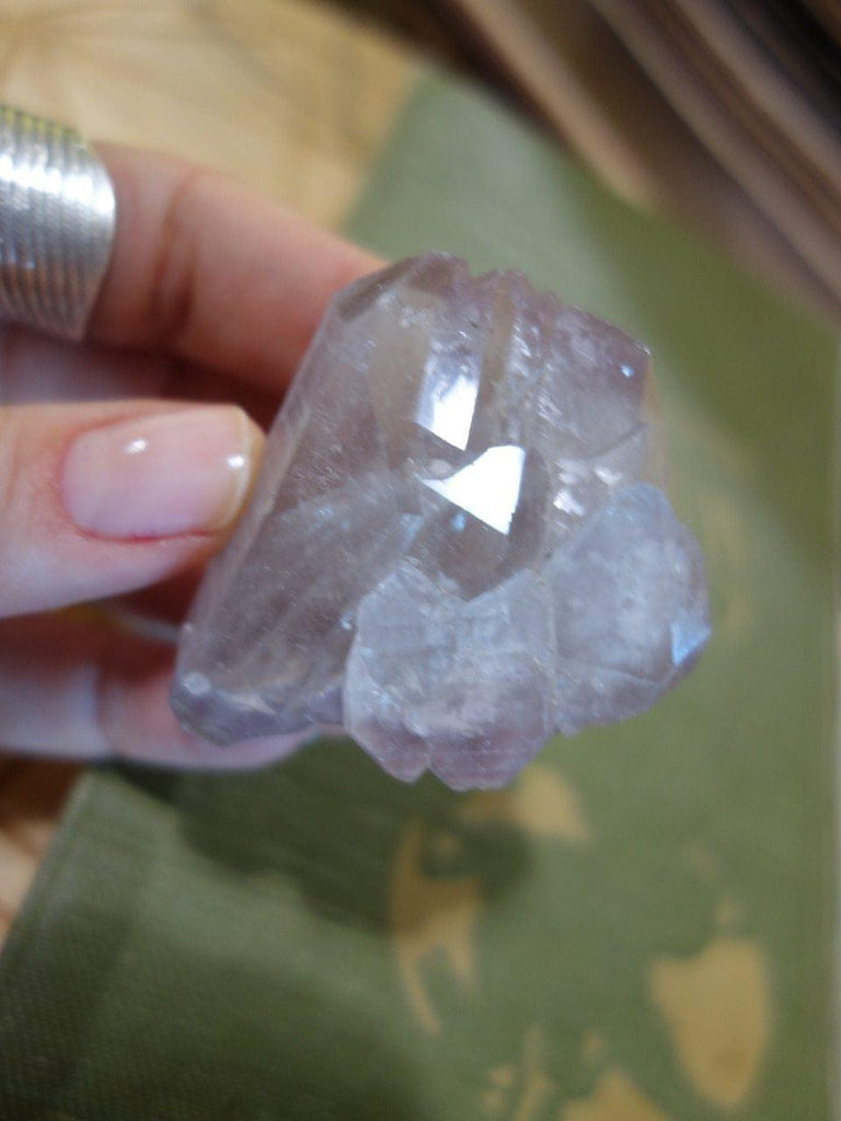 Beautiful Formation! Elestial DT Lithium Quartz With Attached Babies - Earth Family Crystals