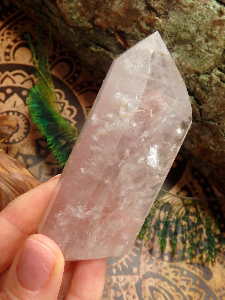 Polished Lithium Quartz With Inner Child Point (Aka Manifestation Point) - Earth Family Crystals