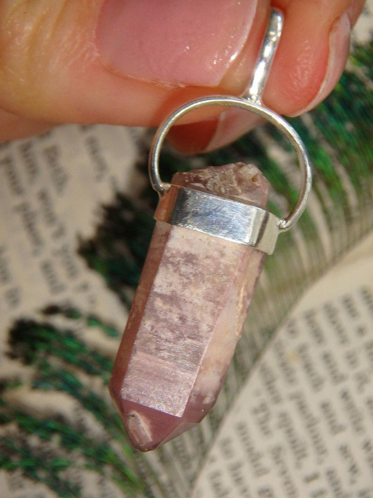 Extreme Saturation~ Healing Raw Lithium Quartz Pendant in Sterling Silver (Includes Silver Chain) - Earth Family Crystals