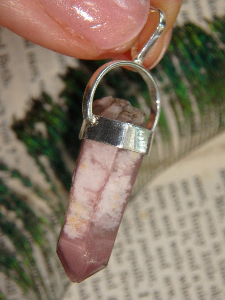 Extreme Saturation~ Healing Raw Lithium Quartz Pendant in Sterling Silver (Includes Silver Chain) - Earth Family Crystals