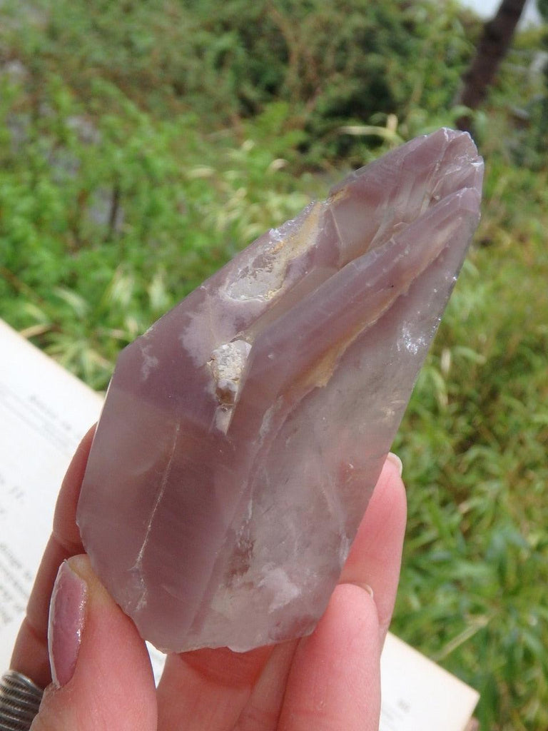 Incredible Healing Natural DT Lithium Quartz With Cave & Record Keepers - Earth Family Crystals