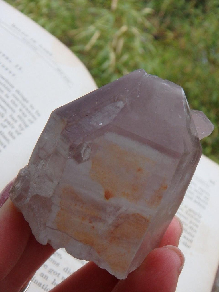 Lithium Quartz Point With Attached DT Baby & Self Healing - Earth Family Crystals