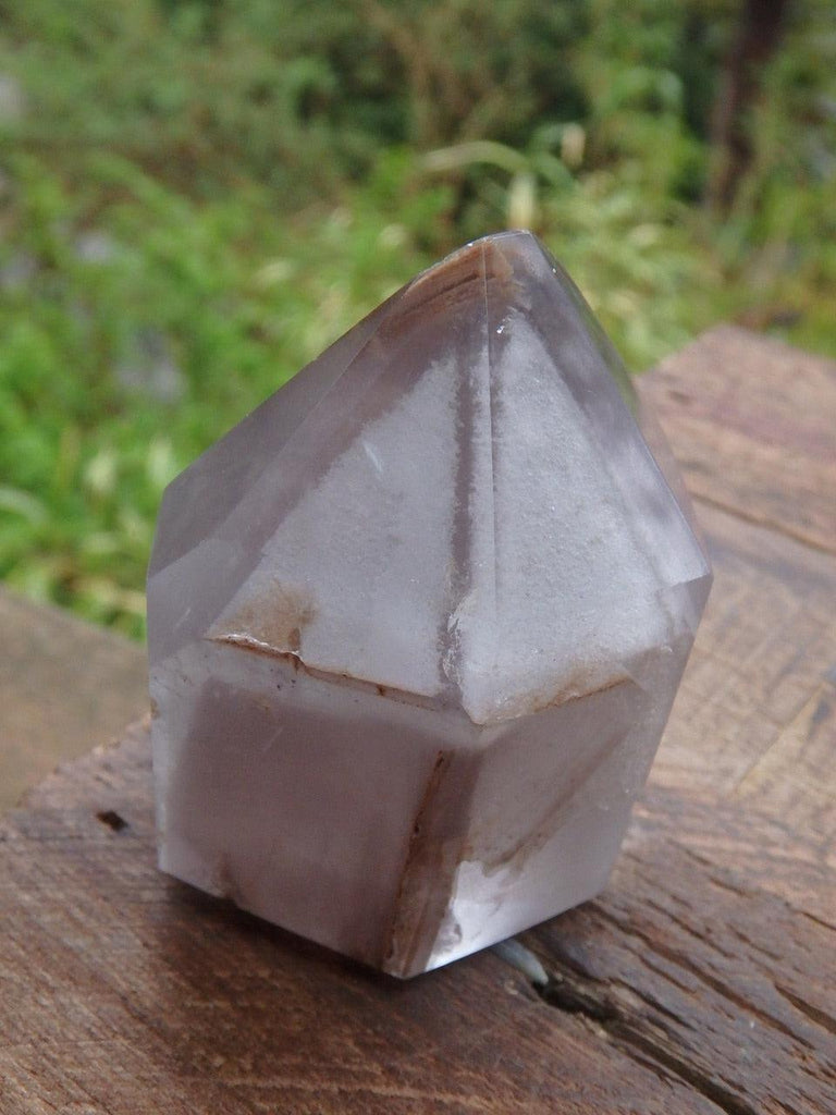 Unique Partially Polished Lithium Quartz Generator From Brazil - Earth Family Crystals
