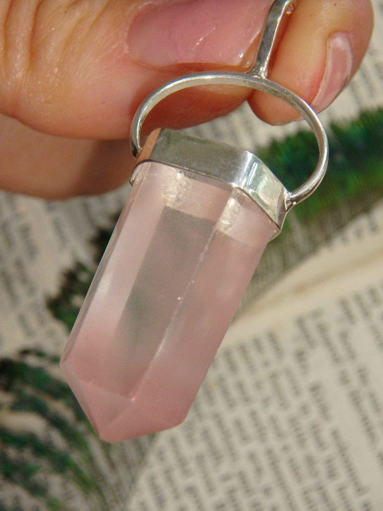 Dreamy Polished Lithium Quartz Pendant in Sterling Silver (Includes Silver Chain) - Earth Family Crystals