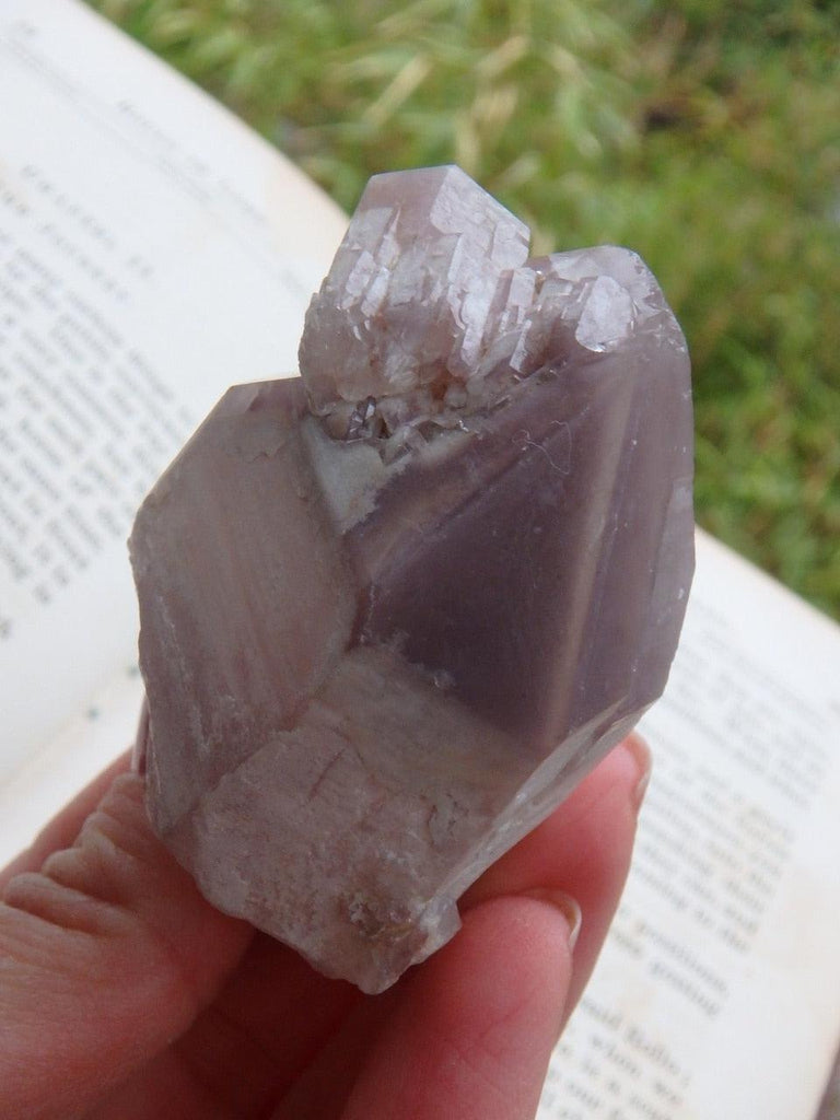 Lithium Quartz Point With Attached DT Baby & Self Healing - Earth Family Crystals