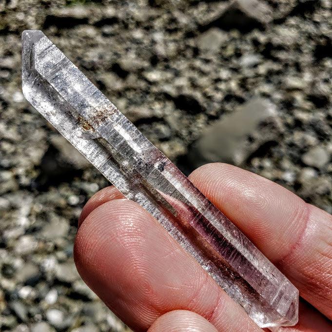 Lustrous DT Tibetan Quartz Point Specimen - Earth Family Crystals