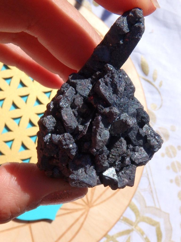 Pseudomorph Formation! Intricate Magnetite Specimen (Formed After Hematite) - Earth Family Crystals