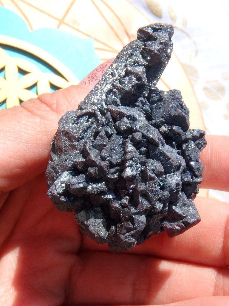 Pseudomorph Formation! Intricate Magnetite Specimen (Formed After Hematite) - Earth Family Crystals