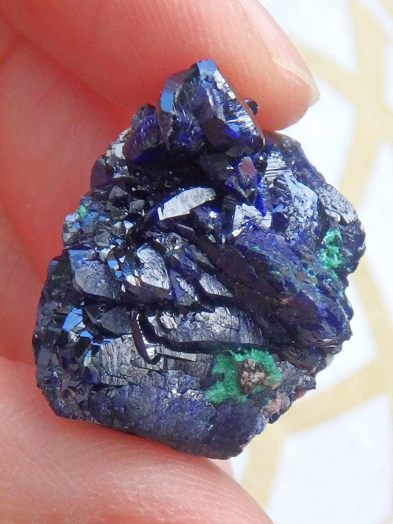 Fabulous Deep Cobalt Blue Azurite & Green Malachite Collectors Specimen - Earth Family Crystals