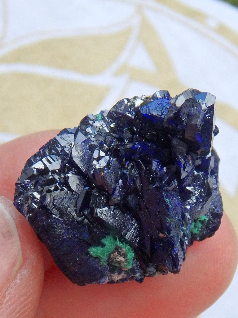 Fabulous Deep Cobalt Blue Azurite & Green Malachite Collectors Specimen - Earth Family Crystals