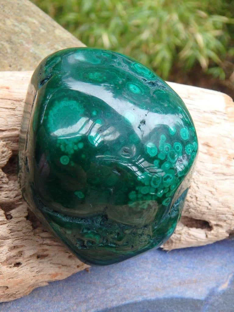 Gorgeous Bulls Eye Patterns Malachite Specimen With Caves - Earth Family Crystals