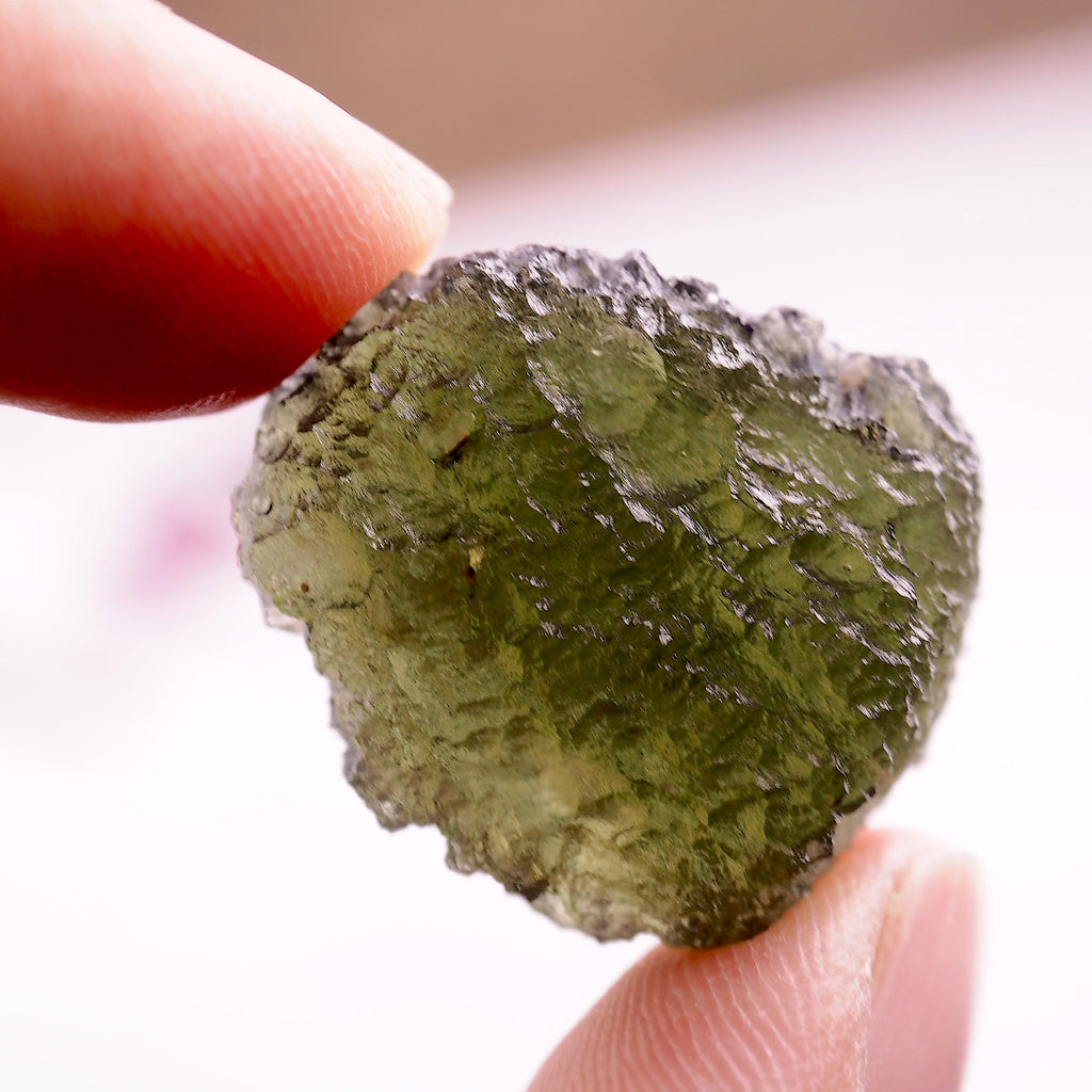 High Grade Genuine Moldavite Free Form Collectors Specimen From Czech Republic #2 - Earth Family Crystals