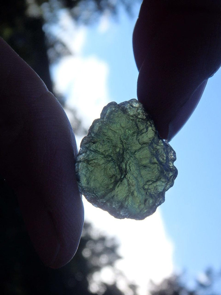 Gorgeous Natural Green Genuine Moldavite Specimen 3 - Earth Family Crystals