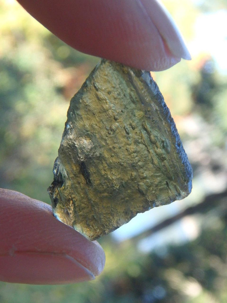 Gorgeous Natural Green Genuine Moldavite Specimen 4 - Earth Family Crystals