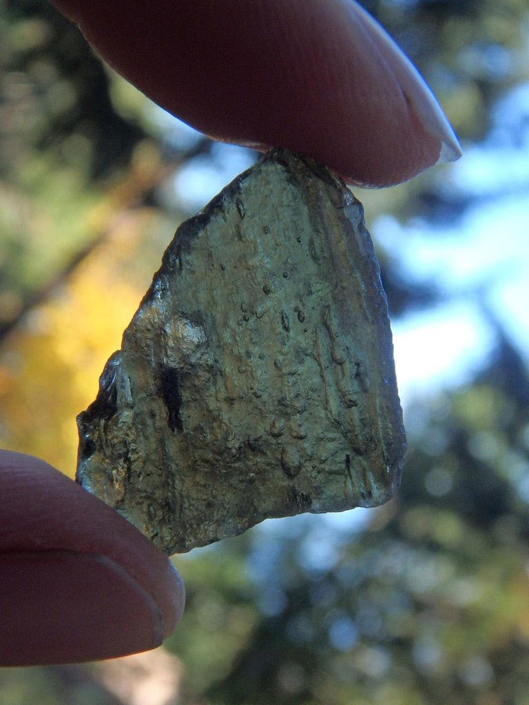 Gorgeous Natural Green Genuine Moldavite Specimen 4 - Earth Family Crystals