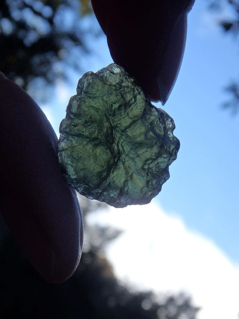 Gorgeous Natural Green Genuine Moldavite Specimen 3 - Earth Family Crystals