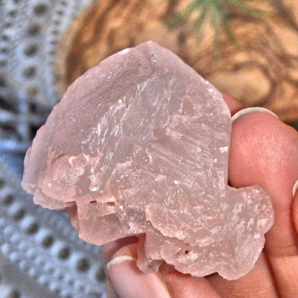 Love Expansion Pink Nirvana Ice Quartz Pocket Stone - Earth Family Crystals
