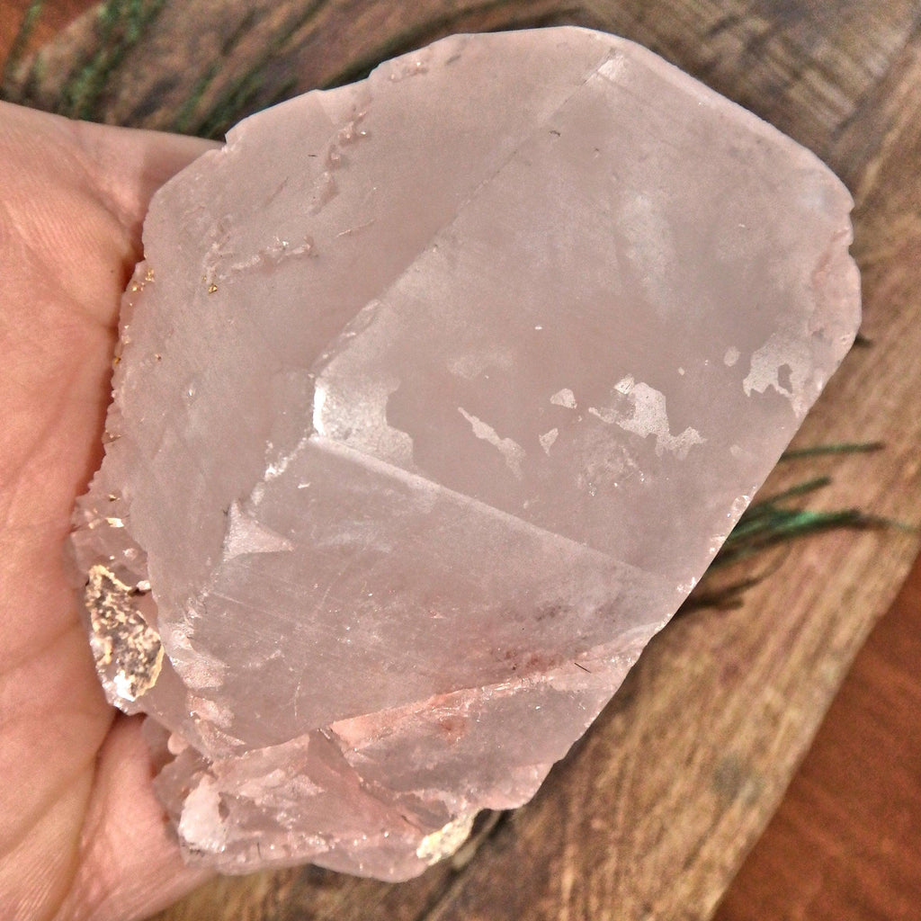 Perfect Natural Tip White & Pink Nirvana Ice Quartz Point With Record Keepers From The Himalayas - Earth Family Crystals