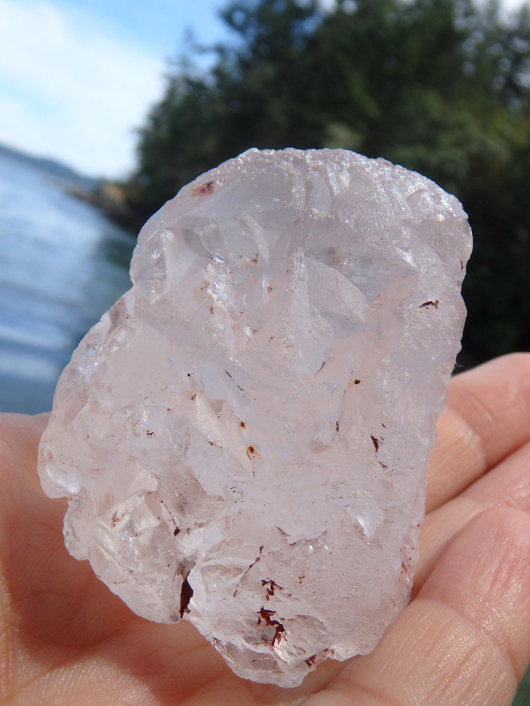 Self Healing Peak Points Nirvana Ice Quartz Specimen From the Himalayas - Earth Family Crystals
