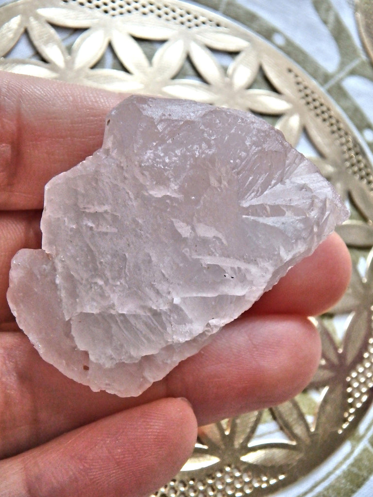 Pink Ice~Stunning Hand Held Nirvana Quartz Specimen From The Himalayas - Earth Family Crystals