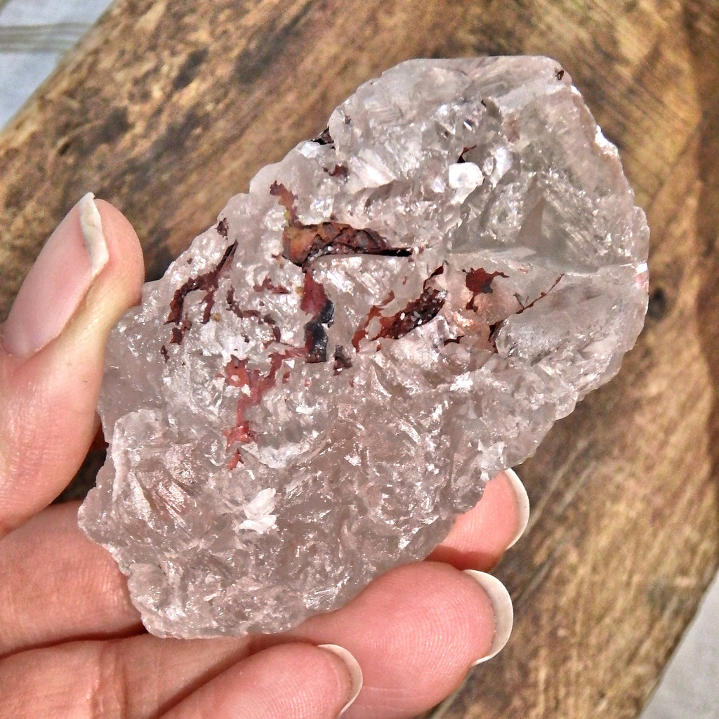 Record Keepers & Inclusions Pink Ice Nirvana Quartz Point From the Himalayas - Earth Family Crystals