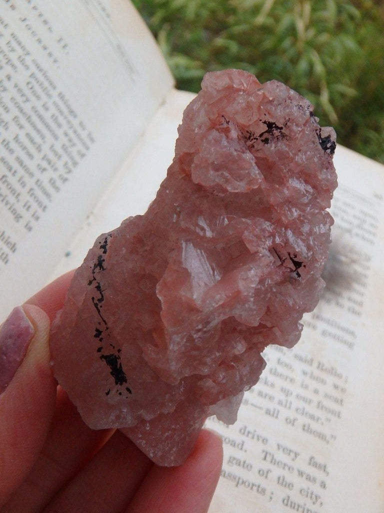 Blushing Pink Earth Etched Nirvana Ice Quartz Specimen - Earth Family Crystals