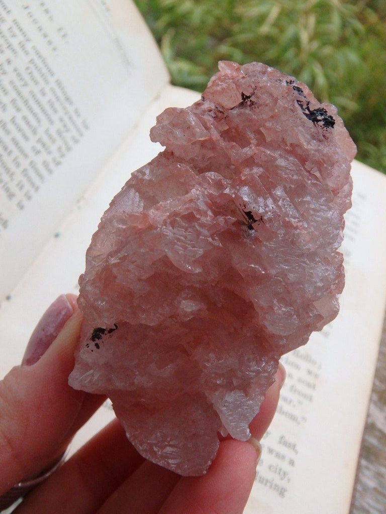 Blushing Pink Earth Etched Nirvana Ice Quartz Specimen - Earth Family Crystals
