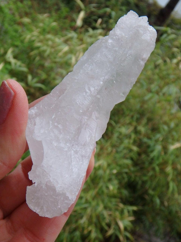 Naturally Earth Etched Nirvana Ice Quartz Point Specimen - Earth Family Crystals