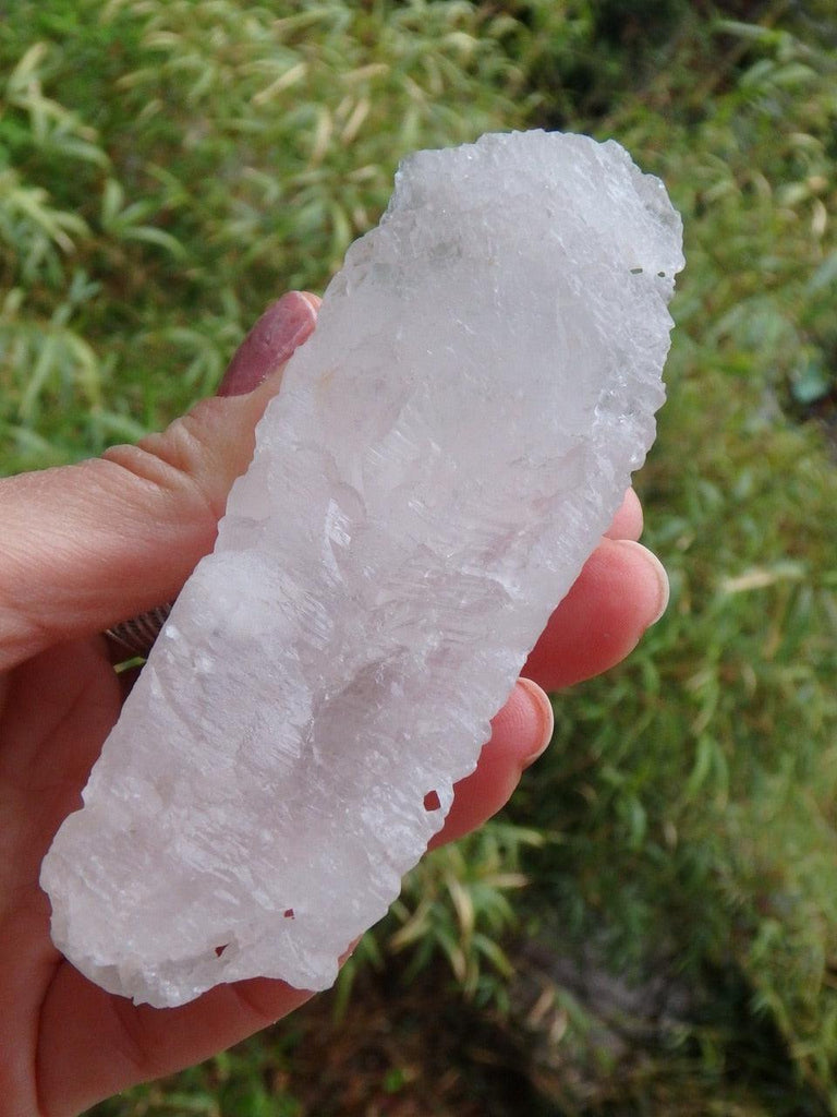 Naturally Earth Etched Nirvana Ice Quartz Point Specimen - Earth Family Crystals