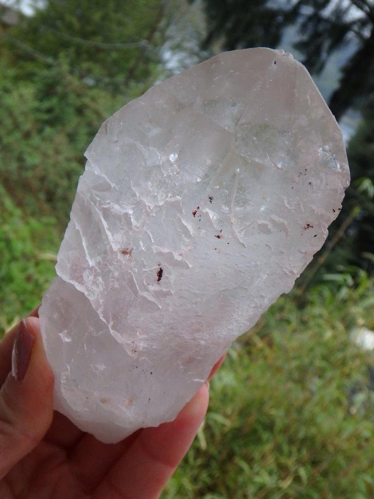 Incredible Large Nirvana Ice Quartz With Clear Point & Self Healing From The Himalayas - Earth Family Crystals