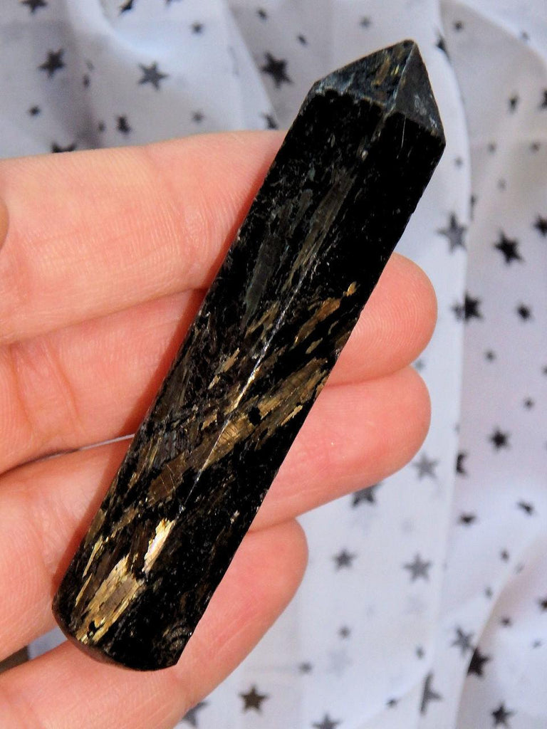 Genuine Nuummite Wand Carving! Ideal for Healing - Earth Family Crystals