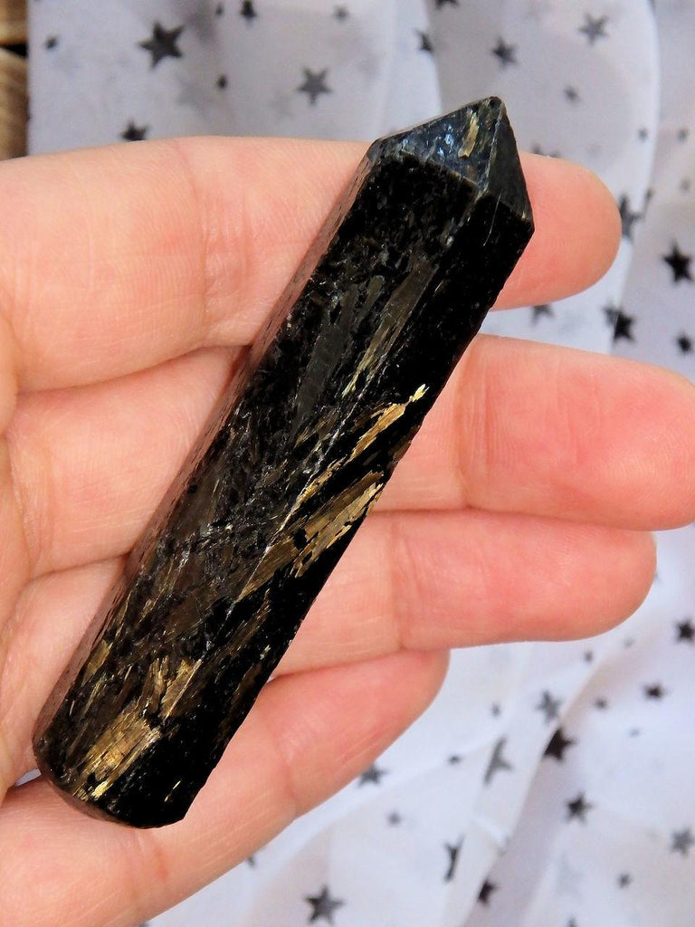 Genuine Nuummite Wand Carving! Ideal for Healing - Earth Family Crystals