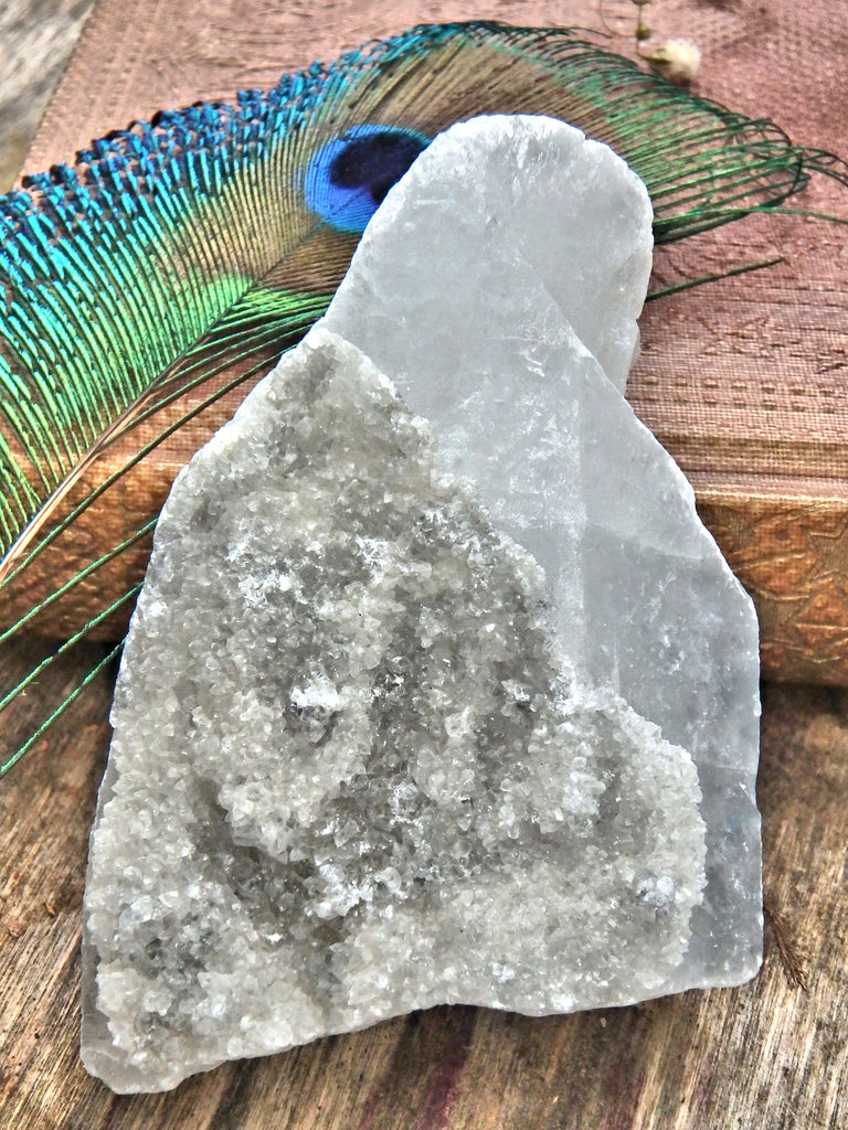 Sky Blue Chunky Ohio Celestite With Druzy Frosting - Earth Family Crystals