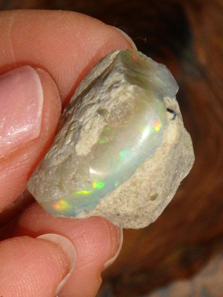 Swirls of Flash Ethiopian Opal Specimen - Earth Family Crystals