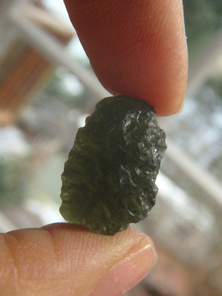 High Vibes! Genuine Green Moldavite Specimen From Czech Republic - Earth Family Crystals