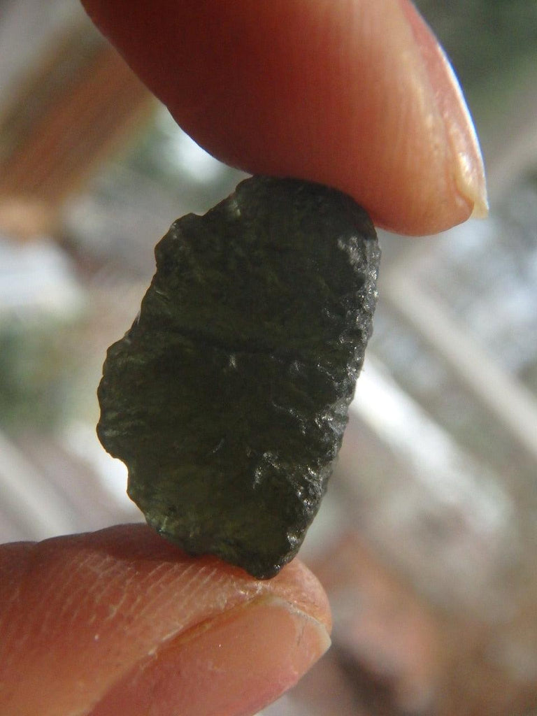 High Vibes! Genuine Green Moldavite Specimen From Czech Republic - Earth Family Crystals