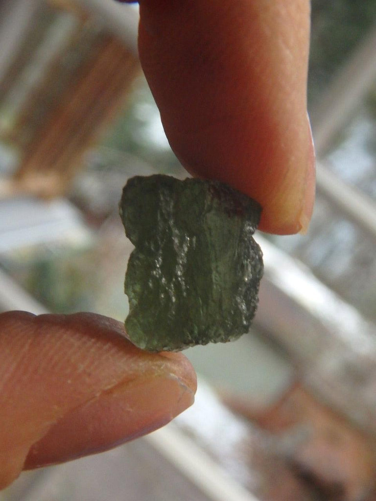 High Vibration! Genuine Moldavite Specimen From Czech Republic - Earth Family Crystals