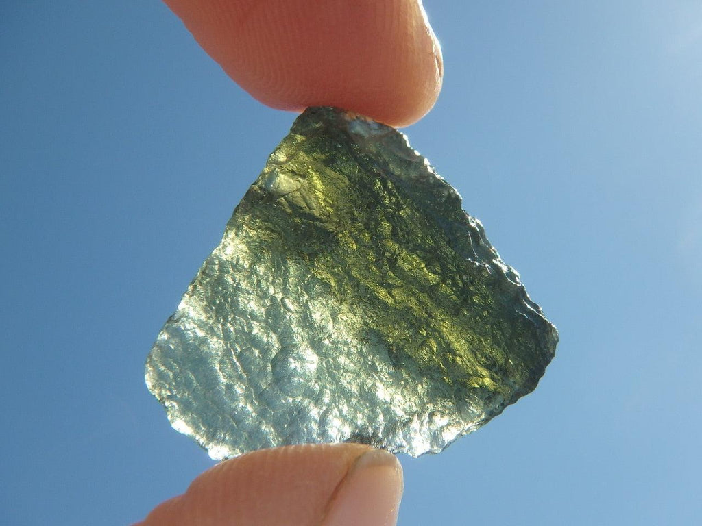 High Vibration MOLDAVITE SPECIMEN - Earth Family Crystals