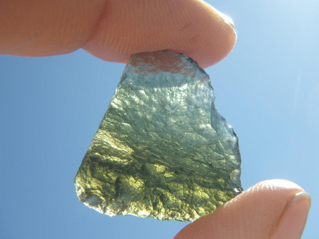 High Vibration MOLDAVITE SPECIMEN - Earth Family Crystals