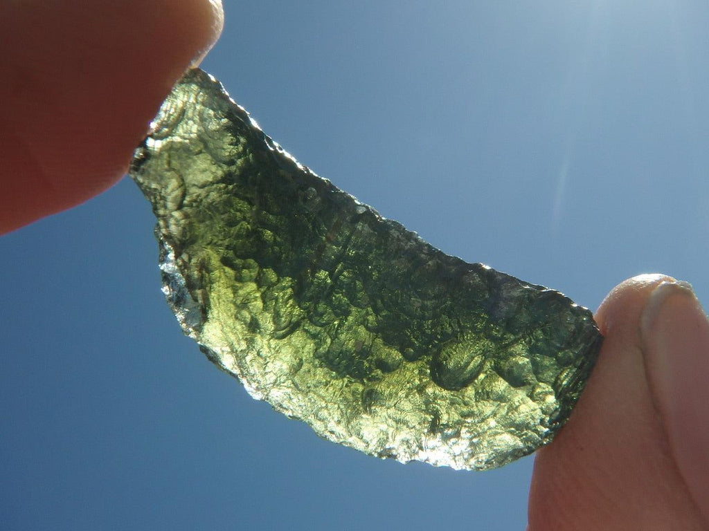 Super Charged Green MOLDAVITE SPECIMEN - Earth Family Crystals