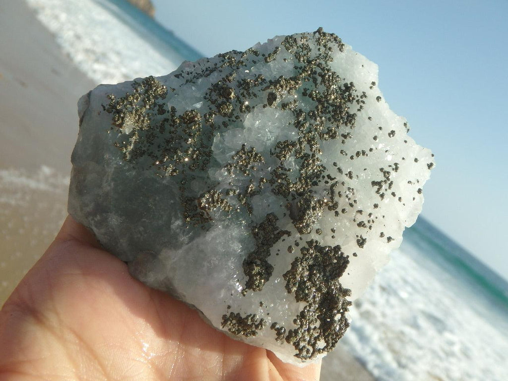 RESERVED For DANIELLE~ Gorgeous GREEN FLUORITE & PYRITE SPECIMEN - Earth Family Crystals